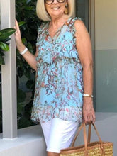 Load image into Gallery viewer, Sleeveless Printed Loose Women's Suit
