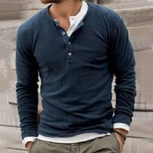 Load image into Gallery viewer, Men’s Casual Pure Color Long Sleeve Button Tops

