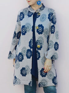 Autumn and Winter Elegant Casual Printed Ladies Jacket