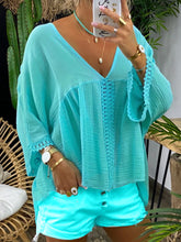 Load image into Gallery viewer, Women's Solid Color Cotton Tulle Casual Suit
