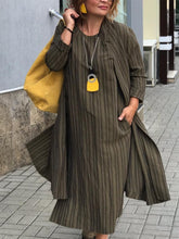 Load image into Gallery viewer, Casual Fashion Striped Ladies Two-piece Suit
