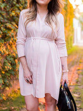 Load image into Gallery viewer, Comfy Solid Color Long-sleeved Dresses For Maternity
