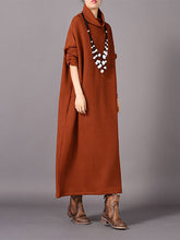 Load image into Gallery viewer, High Neck Knitted Loose Women's Dresses
