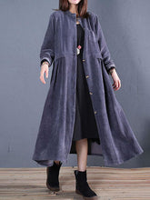 Load image into Gallery viewer, Round Neck Long Casual Women's Coats
