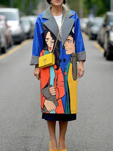 Load image into Gallery viewer, Fashion Street Pattern Printing Women's Coat
