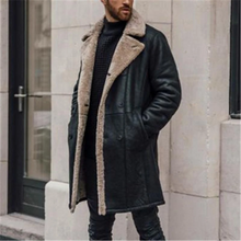 Load image into Gallery viewer, Men's Casual Fur Lapel Button Coat
