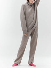 Load image into Gallery viewer, Fashion And Comfy Turtleneck Sweater and Trousers Women Two-piece Suit
