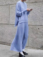 Load image into Gallery viewer, Round Neck Knitted Fashion Suit
