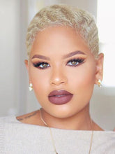 Load image into Gallery viewer, Blonde Curly Hair Super Short Natural Synthetic Hair

