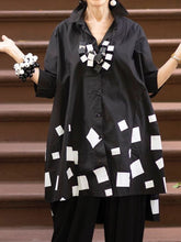 Load image into Gallery viewer, Fashion Loose Square Pattern Ladies Shirt
