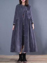 Load image into Gallery viewer, Round Neck Long Casual Women's Coats
