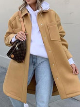 Load image into Gallery viewer, Casual Solid Color Woolen Oversized Women's Jacket
