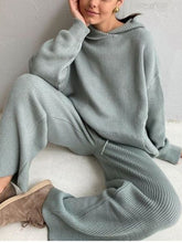 Load image into Gallery viewer, Fashion And Comfy Pullover Sweater and Trousers Women Two-piece Suit
