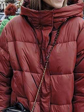 Load image into Gallery viewer, Fashion High Neck Hooded Cotton Jacket
