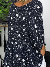 Load image into Gallery viewer, Star Print Crew Neck Cotton Women's Suit

