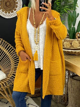 Load image into Gallery viewer, Plus Size Hooded Knitted Sweater Women's Coat
