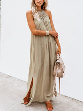 Load image into Gallery viewer, Cotton Linen Sleeveless Hollow Women's Dress

