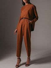 Load image into Gallery viewer, Cotton Round Neck Long Sleeves Women's Suits
