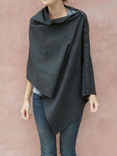 Load image into Gallery viewer, Comfy and Stylish Button Shawl Coat for Women
