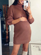 Load image into Gallery viewer, Fashion Casual Knitted Slim Dress for Pregnant Women

