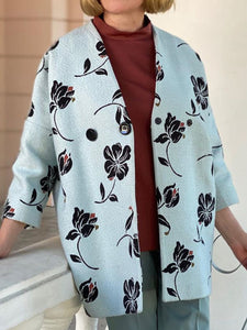 Autumn and Winter Elegant Casual Printed Ladies Jacket