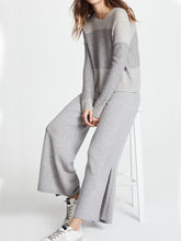 Load image into Gallery viewer, Fall/Winter Women Comfortable Round Neck Knitted Top And Pants Two-piece Suit
