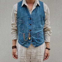 Load image into Gallery viewer, Denim Casual Sleeveless Comfort Men's Vest
