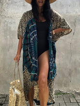 Load image into Gallery viewer, Fashion Retro Printing Home Holiday Light Cardigan
