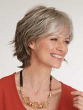 Load image into Gallery viewer, Grey Gradient Chemical Fiber Rose Net Wig
