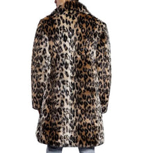 Load image into Gallery viewer, Men's Warm Leopard Coat Mid-Length Casual Jacket
