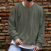Load image into Gallery viewer, Fall Winter Fashion Men's Distressed Pullover
