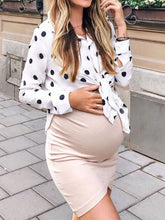 Load image into Gallery viewer, Fashion Polka Dot Decoration Suit Maternity Dress
