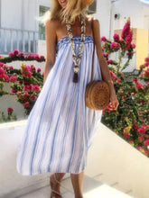 Load image into Gallery viewer, Fashion Stripe Temperament Casual Women's Dress
