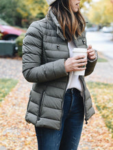 Load image into Gallery viewer, High-neck Warm Ladies Cotton Jacket
