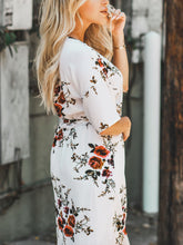 Load image into Gallery viewer, Floral Print V-Neck Casual Short Sleeve Dress
