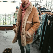 Load image into Gallery viewer, Men's Fashion Warm Hair Overcoat
