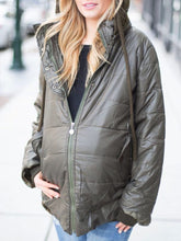 Load image into Gallery viewer, Casual Loose Warm Hooded Jacket for Pregnant Women
