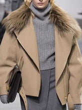 Load image into Gallery viewer, Fashion Casual Ladies Fur Collar Jacket

