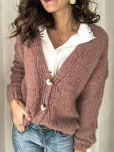 Load image into Gallery viewer, Fashion Long-sleeved Knitted Cardigan For Autumn and Winter
