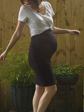 Load image into Gallery viewer, Casual Round Neck Fashion Short Sleeve Maternity Dress
