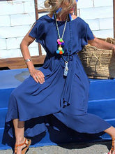 Load image into Gallery viewer, Casual Round Neck Bohemian Dress
