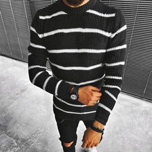 Load image into Gallery viewer, Casual Round Neck Striped Sweater For Men
