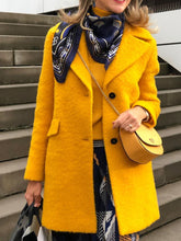 Load image into Gallery viewer, Fashion lapel single-breasted ladies coat
