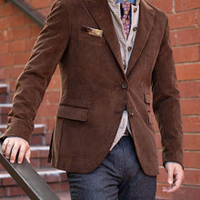 Load image into Gallery viewer, Single-Breasted Suit Corduroy Men's Coats
