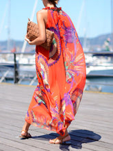 Load image into Gallery viewer, Bohemian Print Suspender Dress
