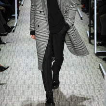 Load image into Gallery viewer, Men's Fashion Fur Collar Plaid Coat
