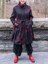 Load image into Gallery viewer, Color Matching Retro Printing Home Women's Coat
