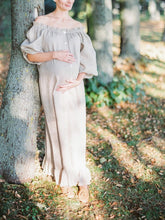 Load image into Gallery viewer, Fashion Off-Shoulder Loose Dress For Pregnant Women
