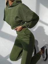Load image into Gallery viewer, Hooded Slim Pocket Sports Outdoor Women's Suit
