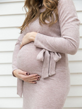 Load image into Gallery viewer, High Elastic Casual Long Sleeve Maternity Dress
